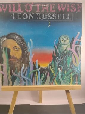 Leon Russell 'Will O The Wisp' Home Art Print - Colorful Blue & Multi